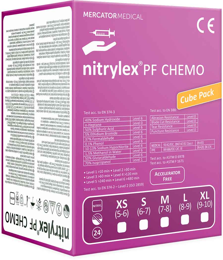 Перчатки nitryiex PR Chemo нитриловые смотровые